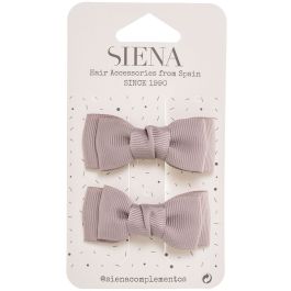Antique Rose grosgrain bow hair clip for girls
