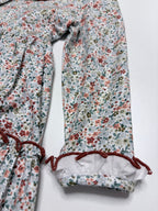 Sofia Terracotta Smocked Dress With Floral Print - Mi Nina Kids