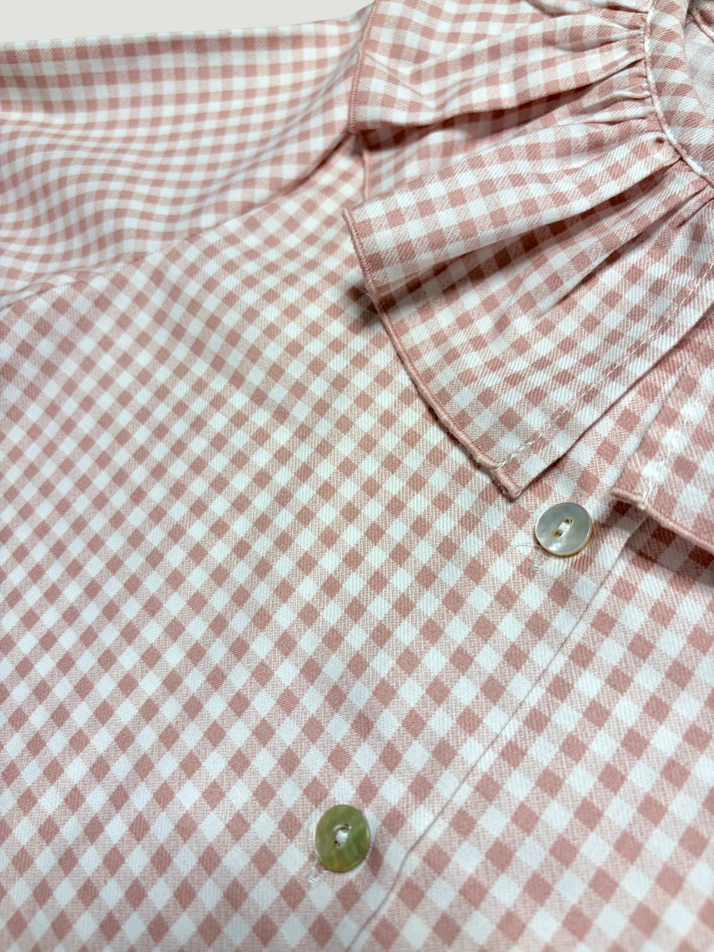 Pink Blouse With Gingham Print