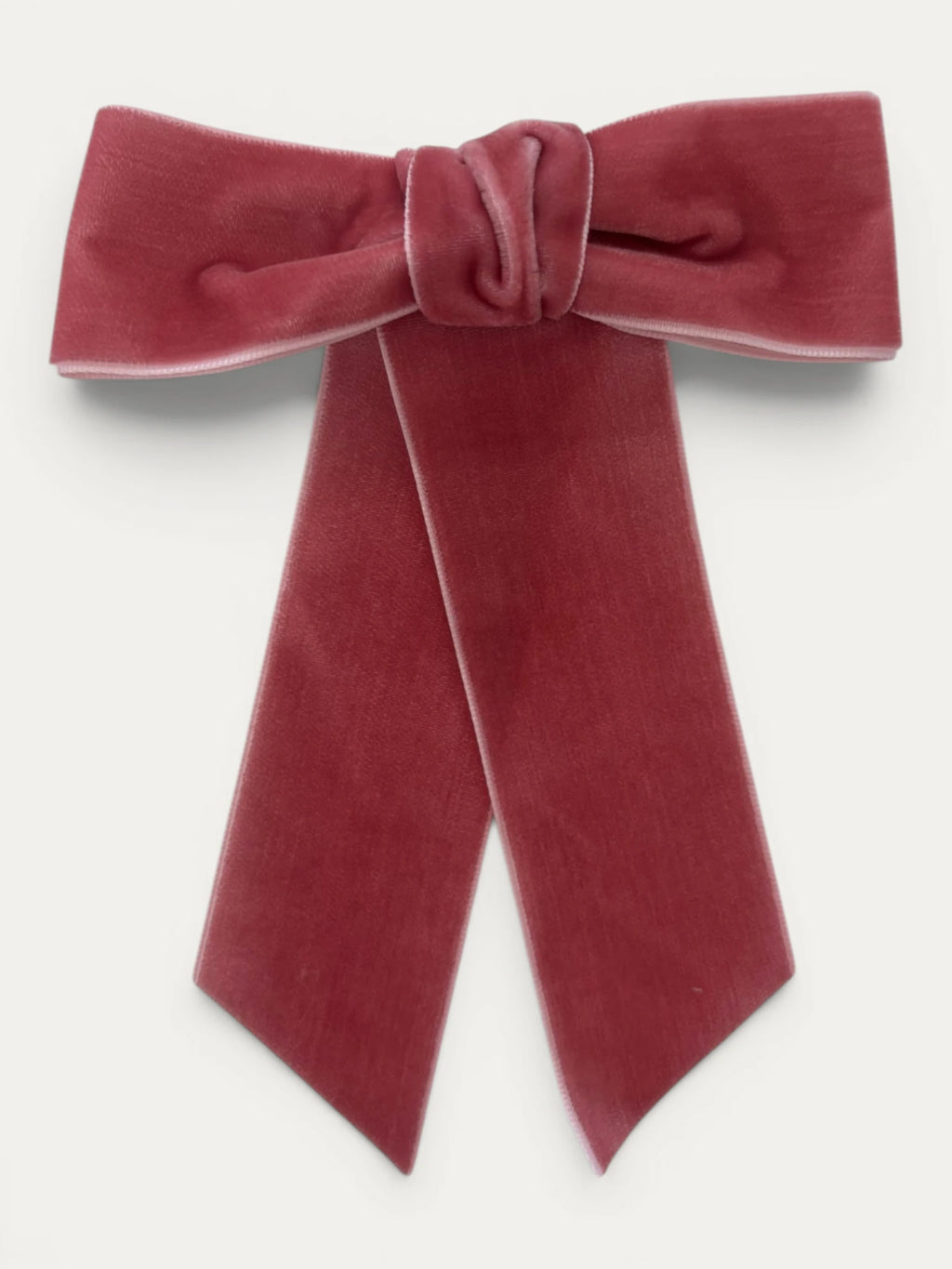 Wide Velvet Bow Clip - Mi Nina Kids