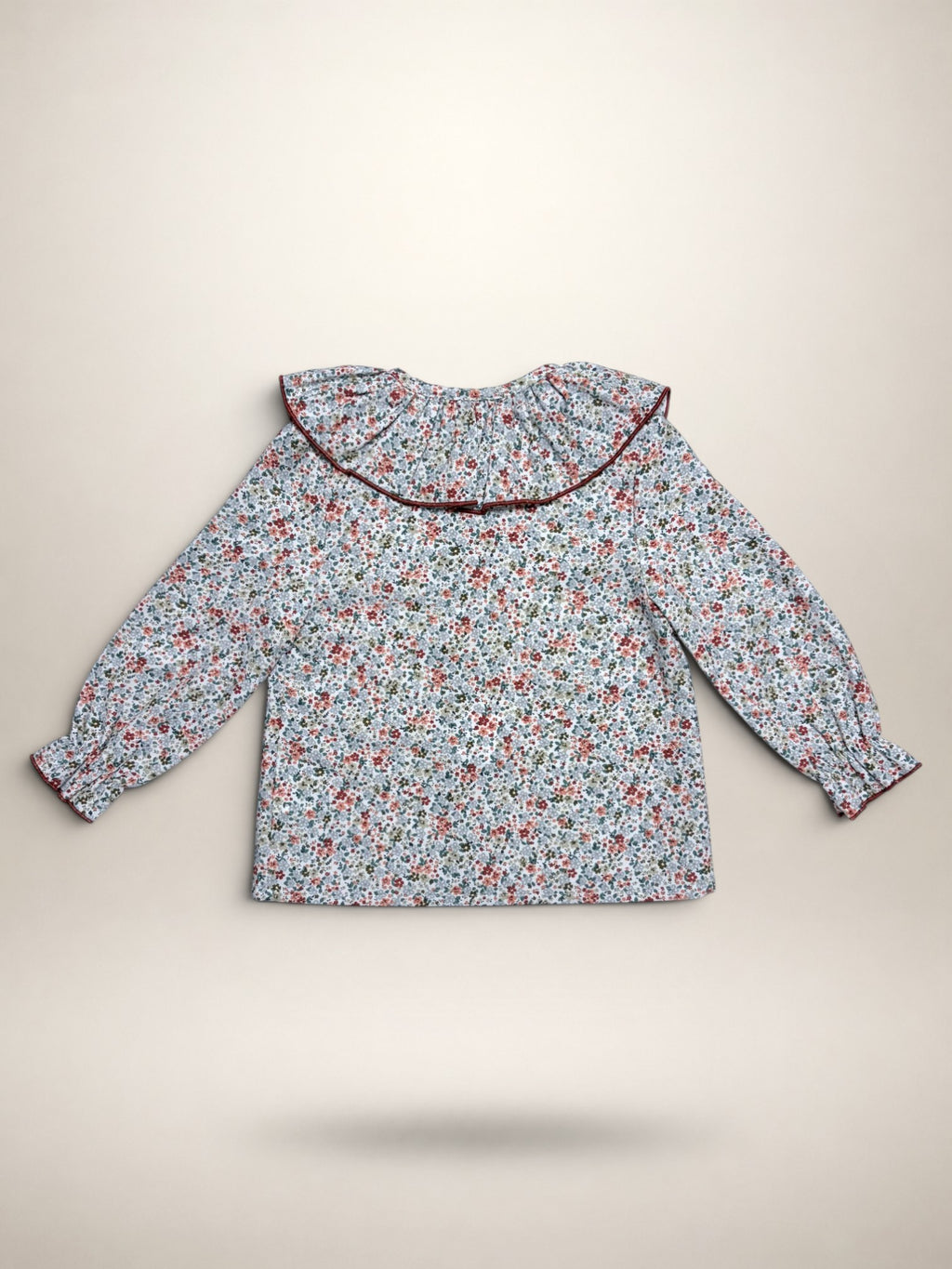 White Blouse With Floral Print