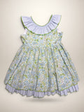 Lucia Green Dress With Green Gingham Petticoat