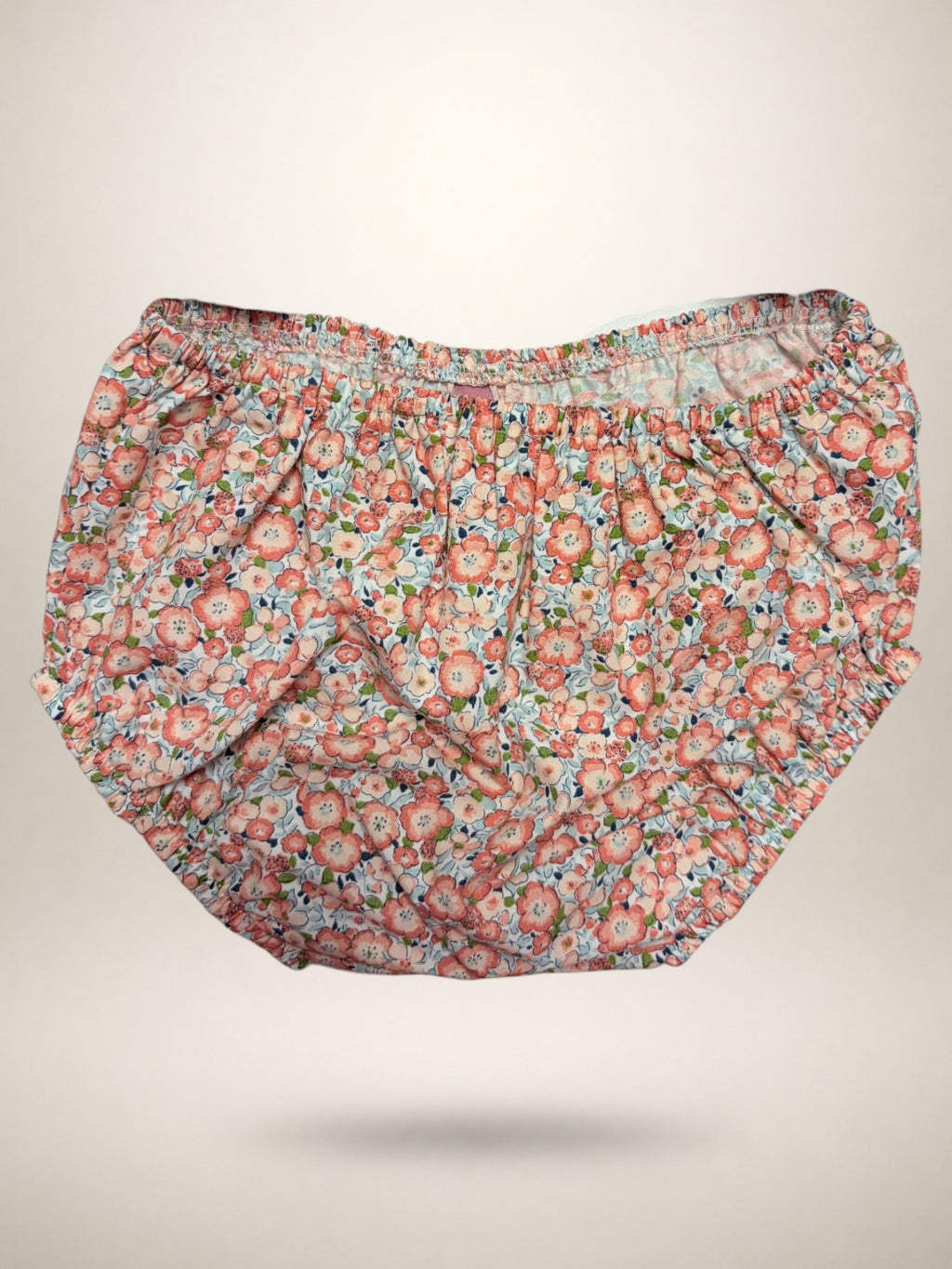 Alessandra Peach Floral Dress With Bow