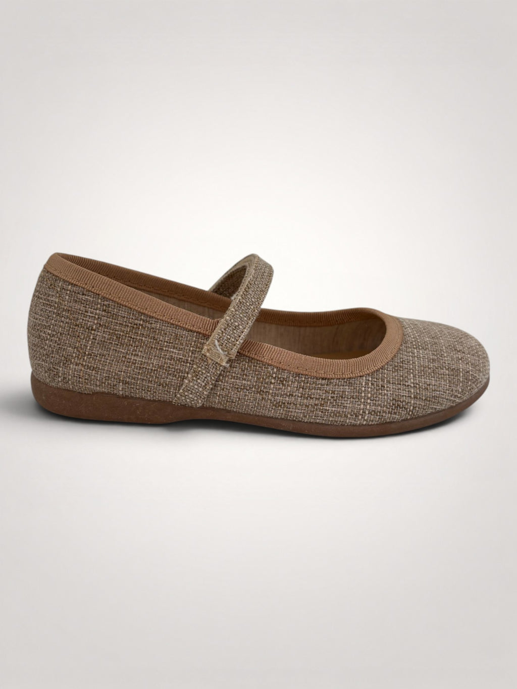 Soft Nude Mary Jane Linen