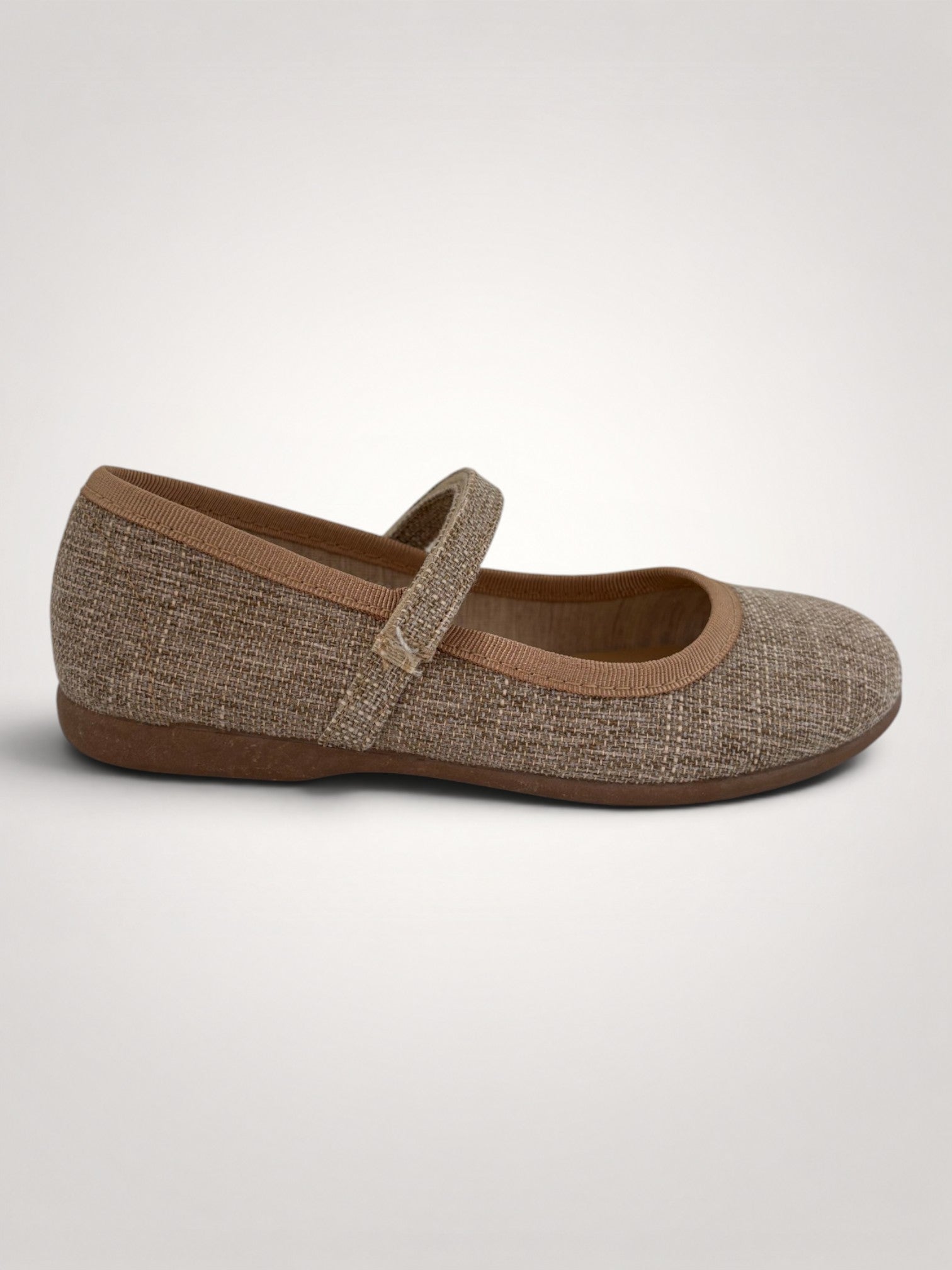 Soft Nude Mary Jane Linen