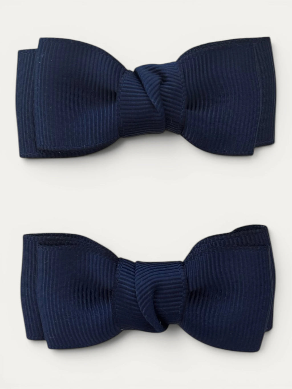 Navy Blue grosgrain bow hair clip for girls