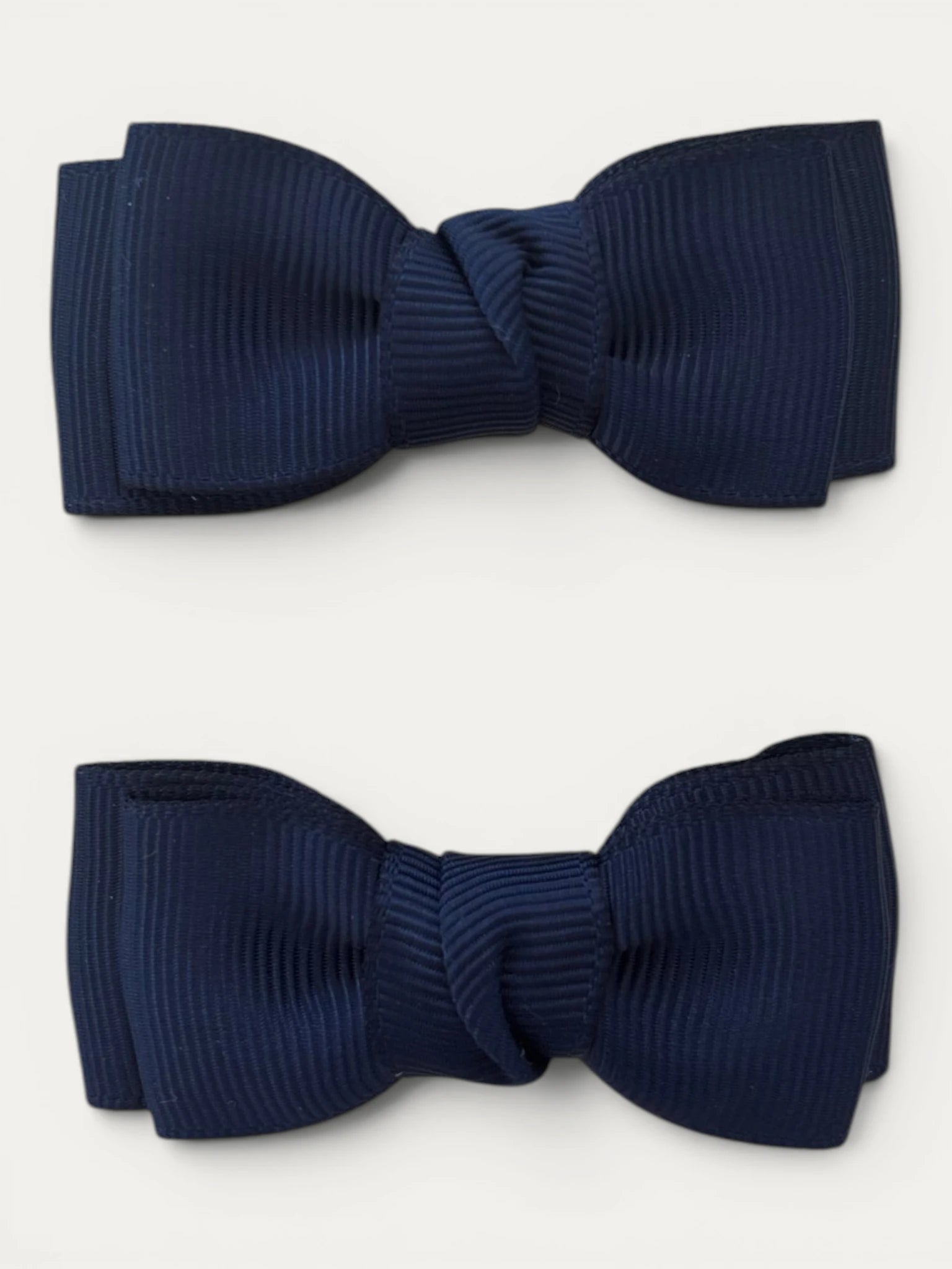 Navy Blue grosgrain bow hair clip for girls