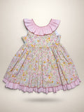 Lucia Pink Dress With Pink Gingham Petticoat
