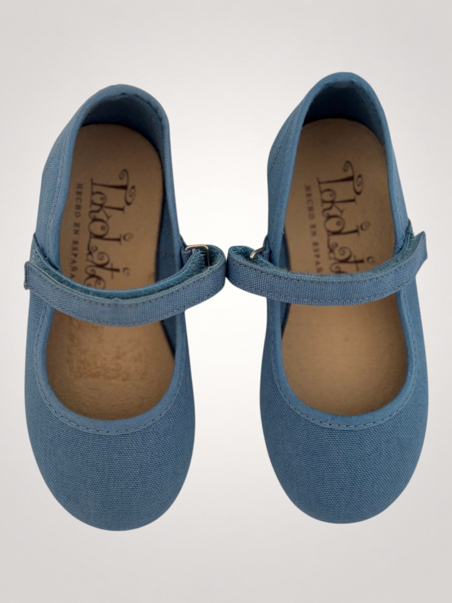 Soft Slate Blue Mary Jane Canvas