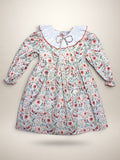 Clara Orange Dress With Floral Print