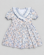 Smocked Dress With Hedgehog Print