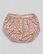 Alessandra Peach Floral Dress With Bow