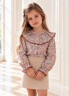 Pink Blouse With Floral Print