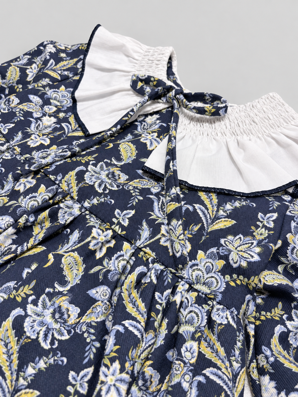 Clara Paisley Blue Dress With Paisley Print