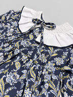 Clara Paisley Blue Dress With Paisley Print