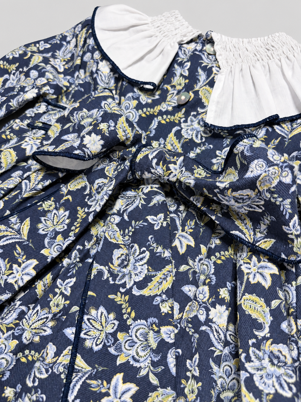 Clara Paisley Blue Dress With Paisley Print