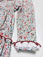 Robe smockée Sofia en terracotta à imprimé floral
