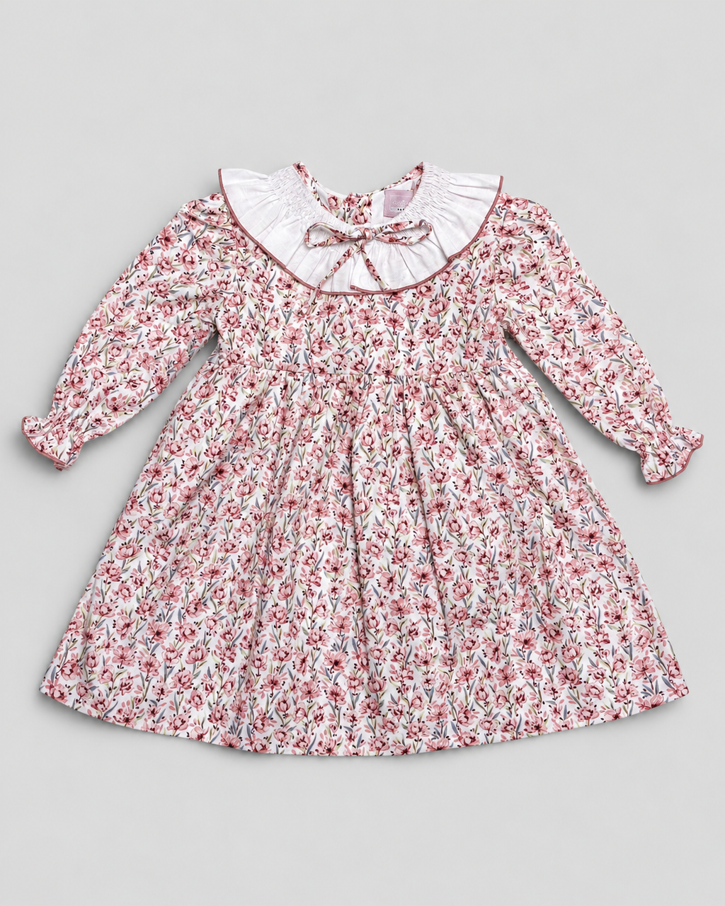 Clara Terracotta Dress With Floral Print