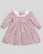 Clara Terracotta Dress With Floral Print