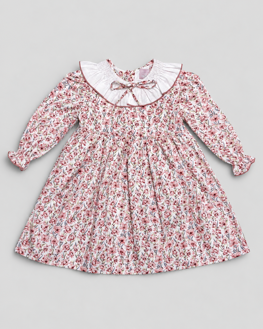 Clara Terracotta Dress With Floral Print