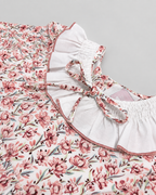 Clara Terracotta Dress With Floral Print
