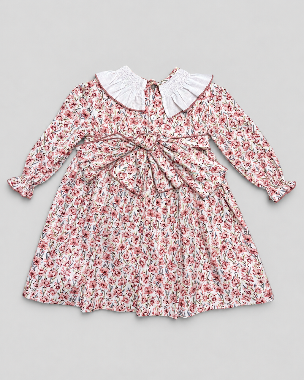 Clara Terracotta Dress With Floral Print