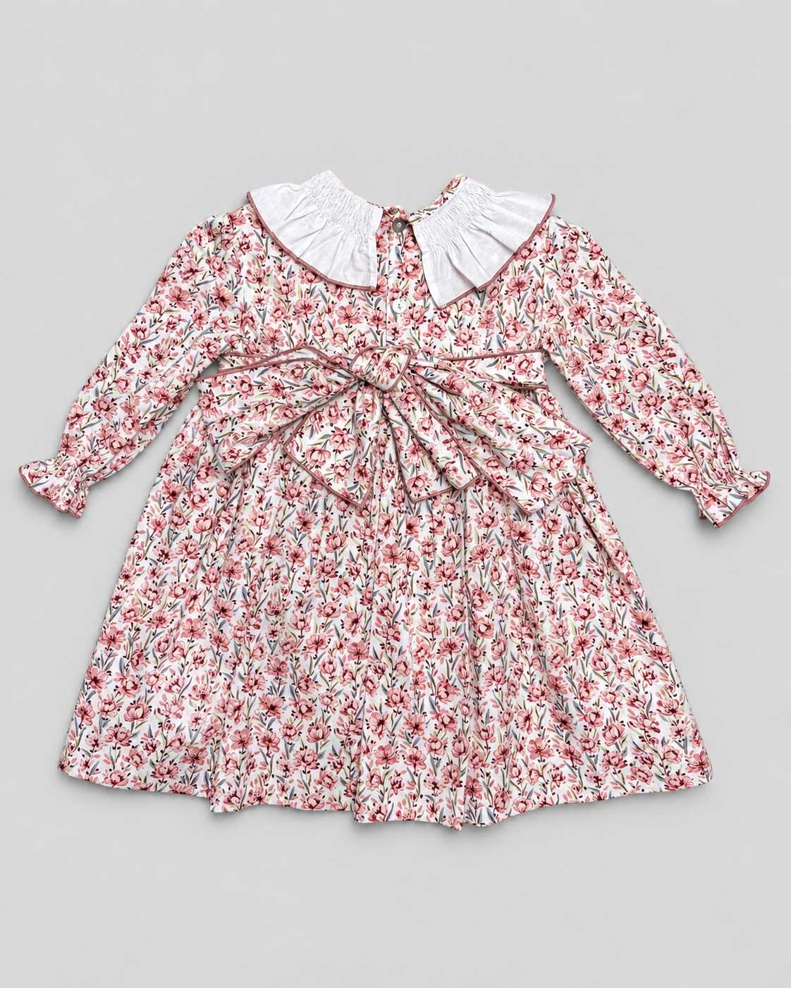 Clara Terracotta Dress With Floral Print